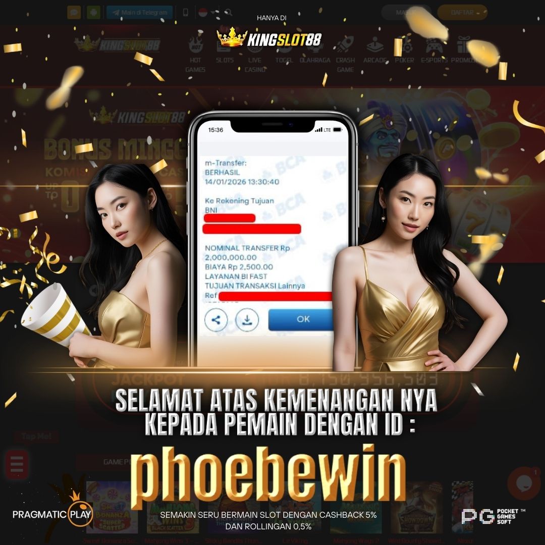 SELAMAT ATAS KEMENANGANNYA UNTUK ID :phoebewin